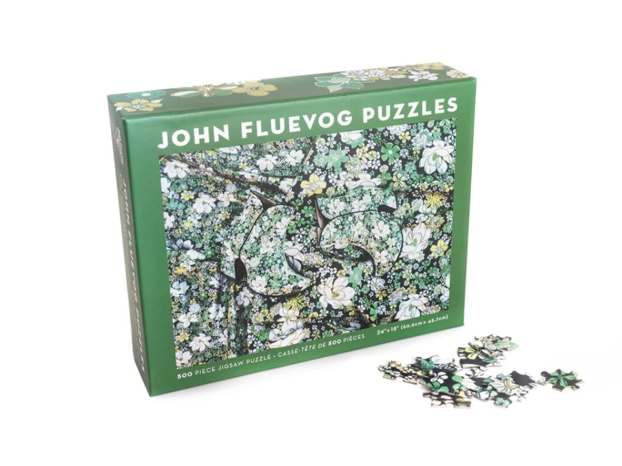 "500 Piece Floral Jigsaw Puzzle | Fluevog Shoes Themed Puzzle for Adults & Kids"