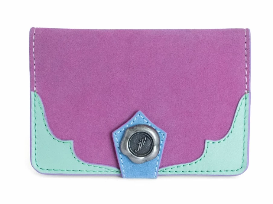 Fluevog Shoes Kiki Leather Passport Wallet in Pastel Multi | Stylish Travel Organizer