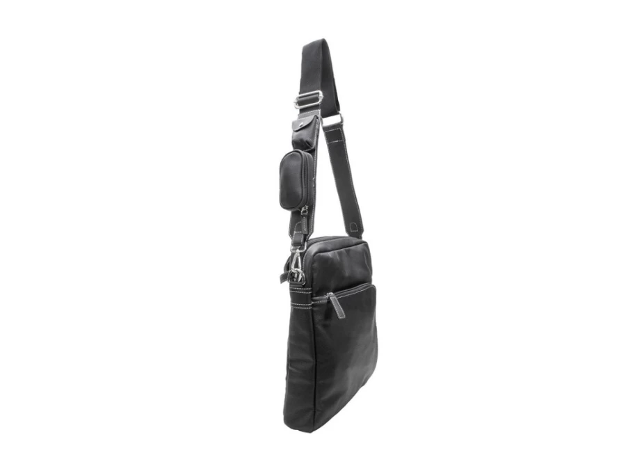 Fluevog Shoes Black Laptop Bag for Men & Women - Durable & Stylish Nashua Design