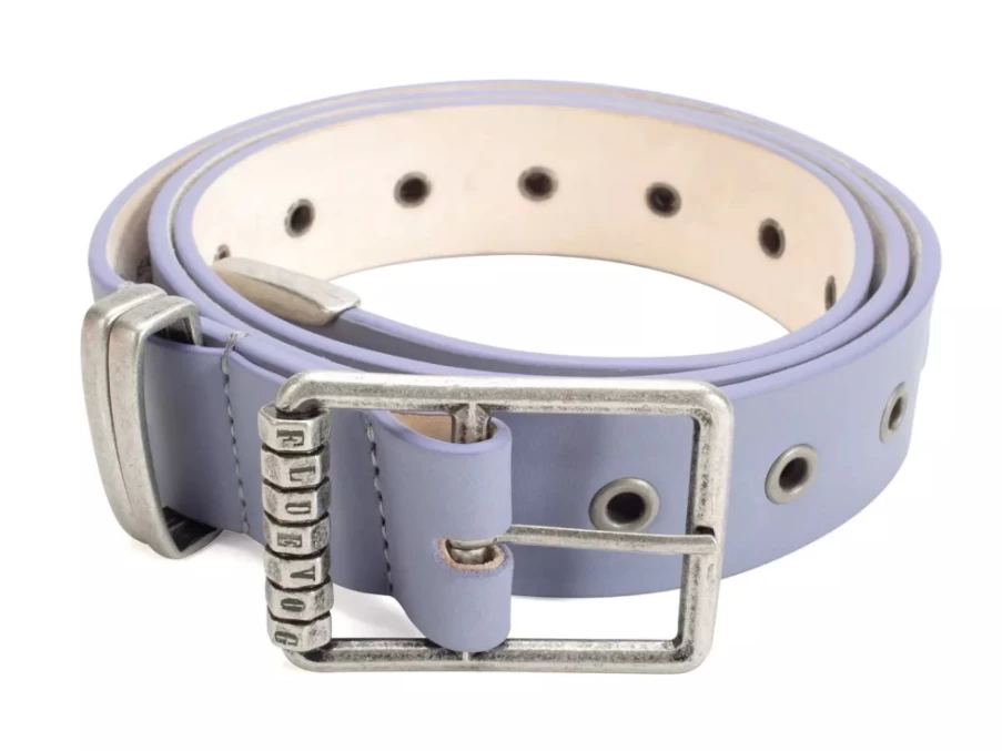 Fluevog Percivale Lavender Leather Casual Belt for Men & Women