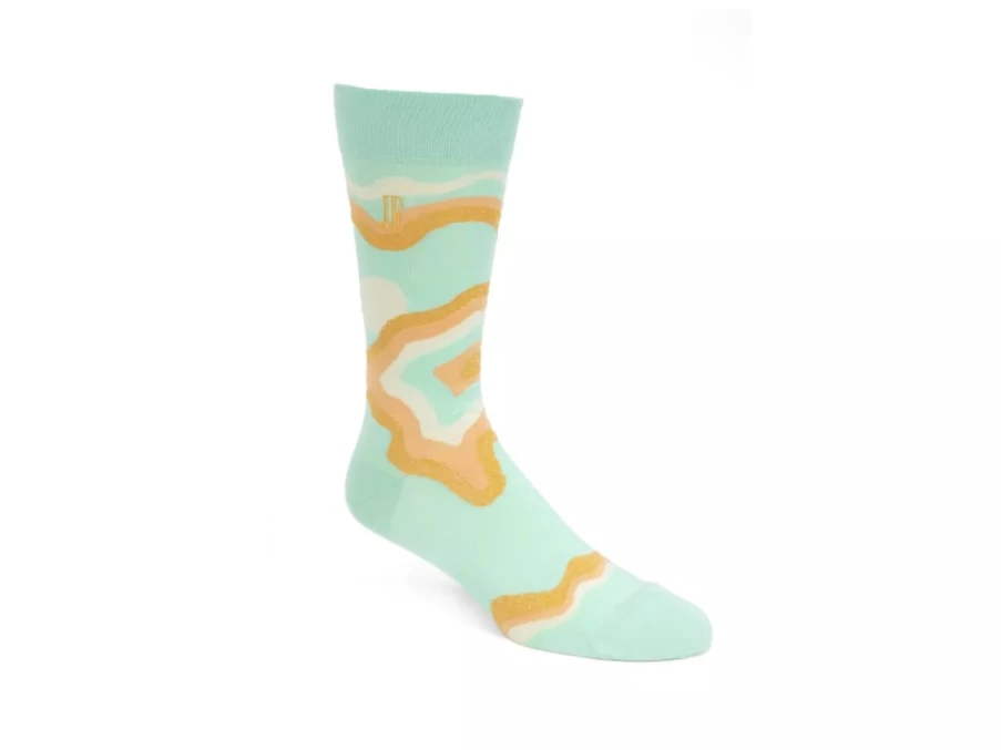 Fluevog Shoes Mint Pan Vog Socks | Stylish Pattern Socks for Men & Women